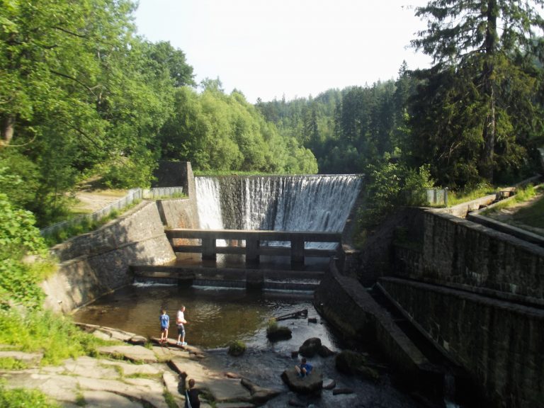 Wodospad w Wiśle (Mała Zapora)