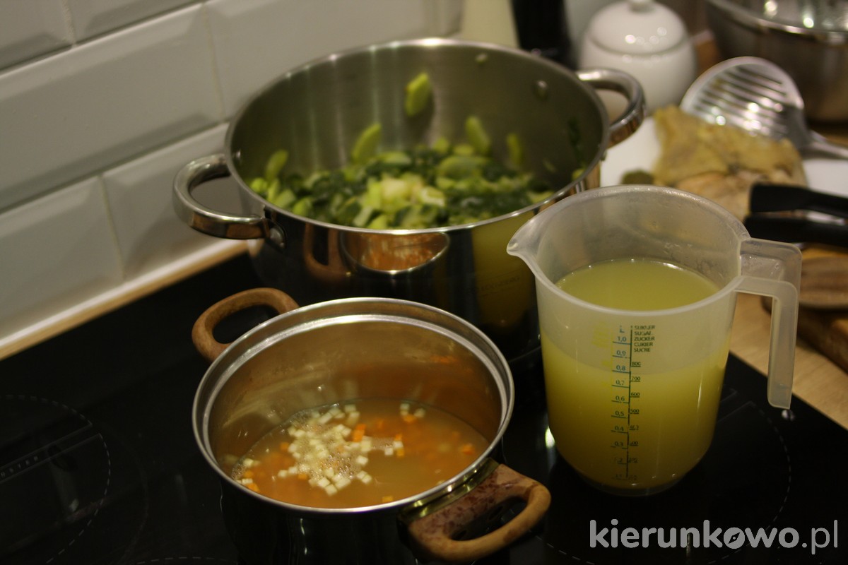 zupa z zielonych warzyw dla dzieci
