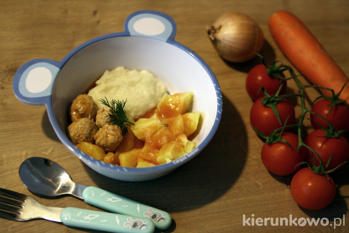 pulpeciki z sosem pomidorowym obiad dla rocznego dziecka