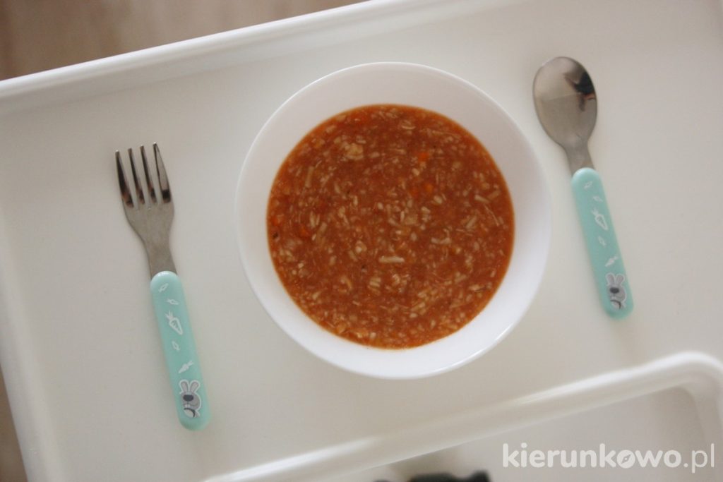 zupka pomidorowa obiad dla rocznego dziecka