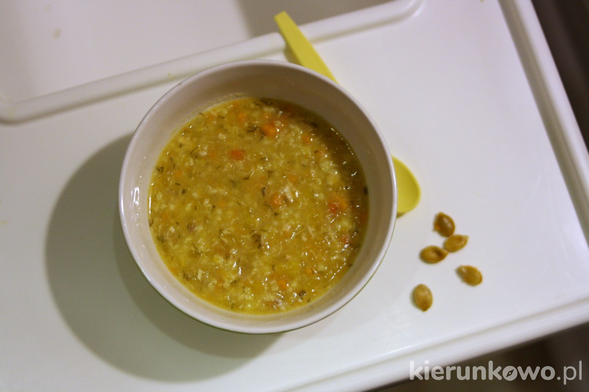 zupa z dyni obiad dla rocznego dziecka