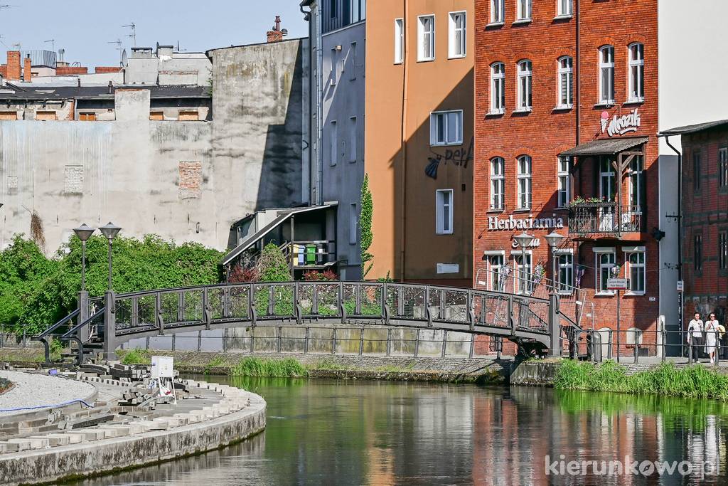 Magiczne Schodki i kładka nad Młynówką w Bydgoszczy Wenecja Bydgoska