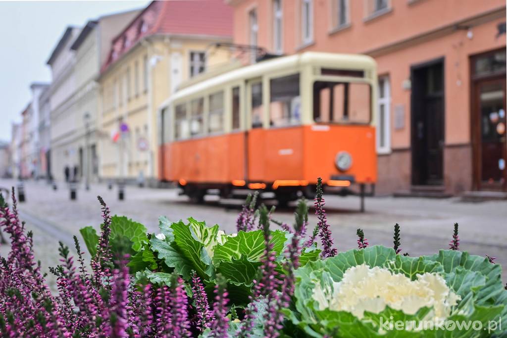 Stary tramwaj na Długiej w Bydgoszczy