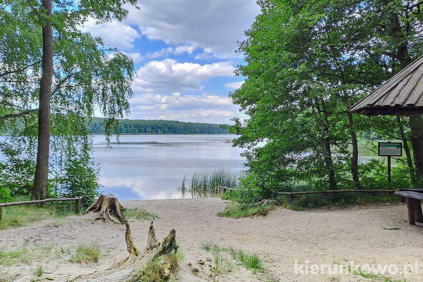 Dawna plaża na Jeziorze Góreckim (wschodnie krańce jeziora)