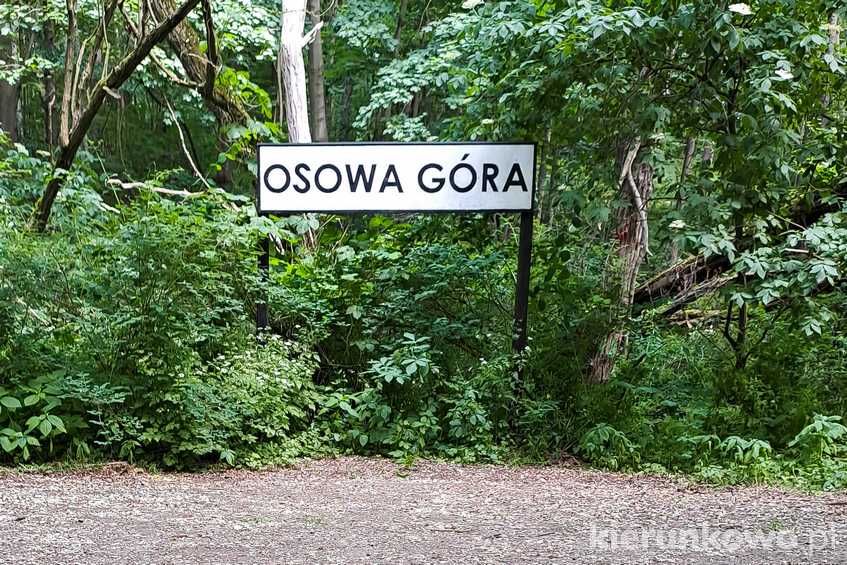 Tablica stacji kolejowej "Osowa Góra"