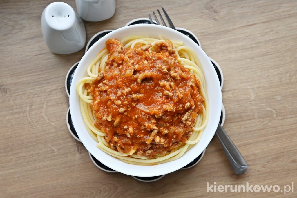 spaghetti piccolo przepis jedzenie na wyjazd