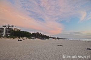Zachodnia plaża w Międzyzdrojach
