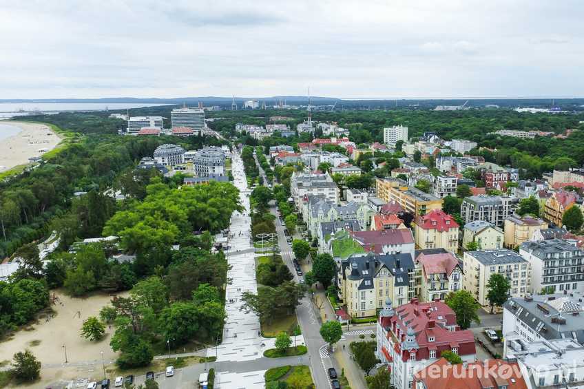 Dzielnica Nadmorska w Świnoujściu z lotu ptaka świnoujście atrakcje