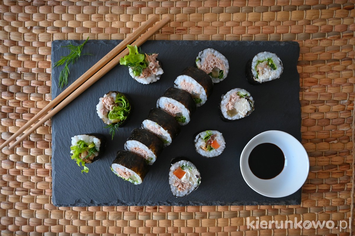 domowe sushi przepis prosty Przekąski na imprezę na zimno