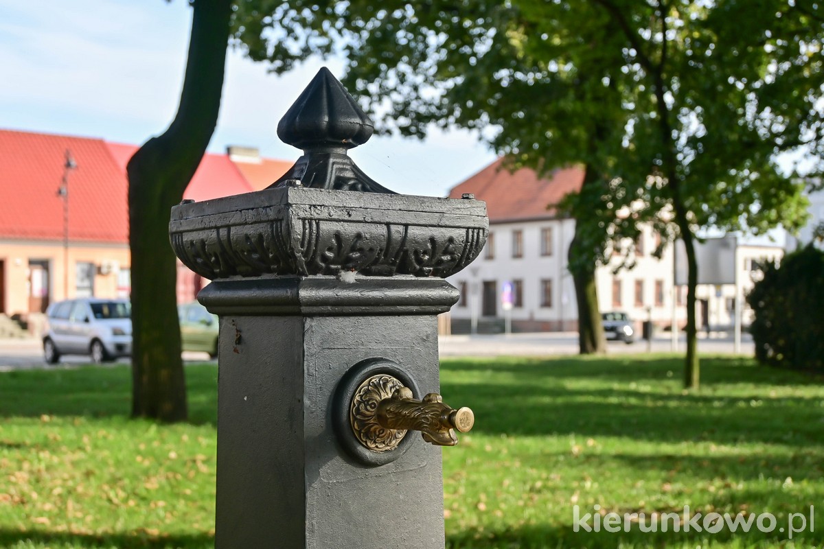 zdrój wody na rynku w pyzdrach