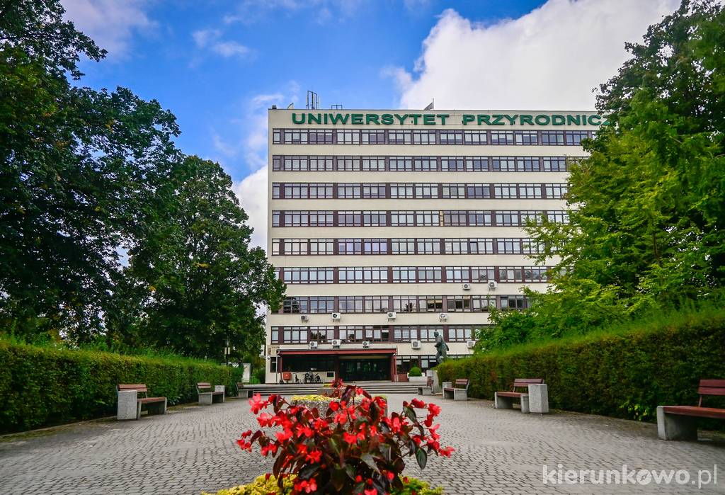 Główny gmach Uniwersytetu Przyrodniczego na poznańskim Sołaczu