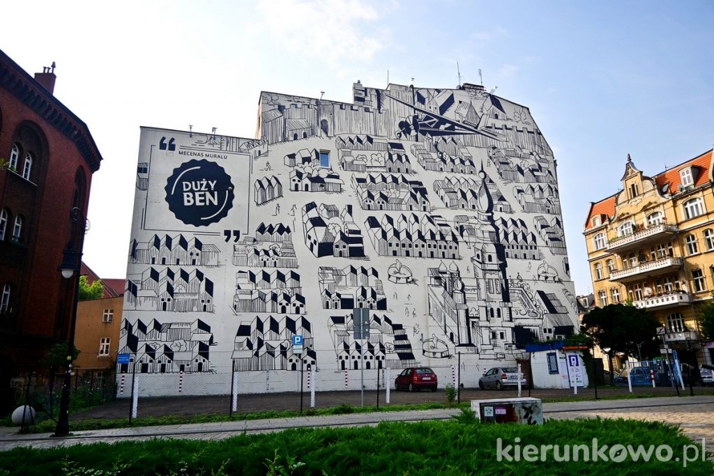 mural duży ben stare miasto w poznaniu
