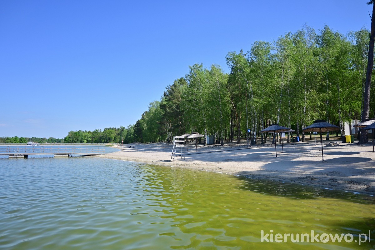 Jezioro Gołuchowskie plaża