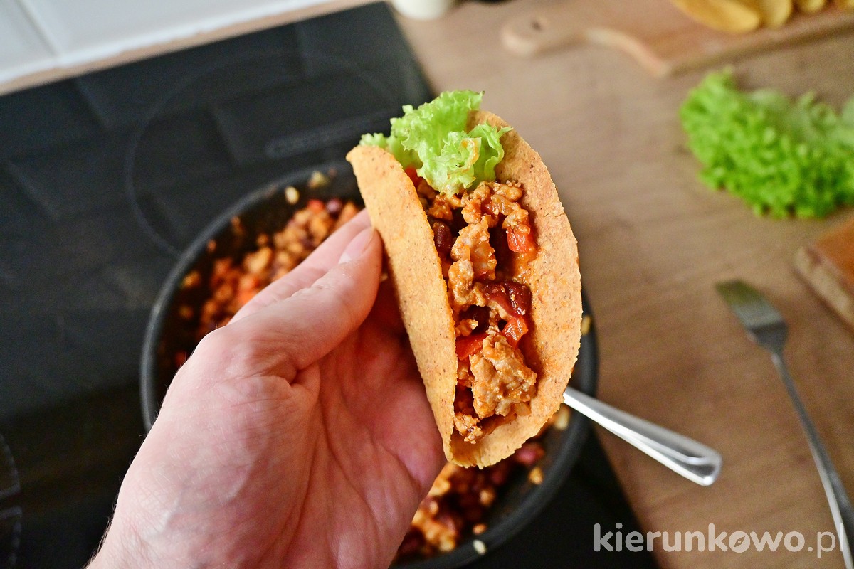 Przepis na tacos z mięsem mielonym i warzywami