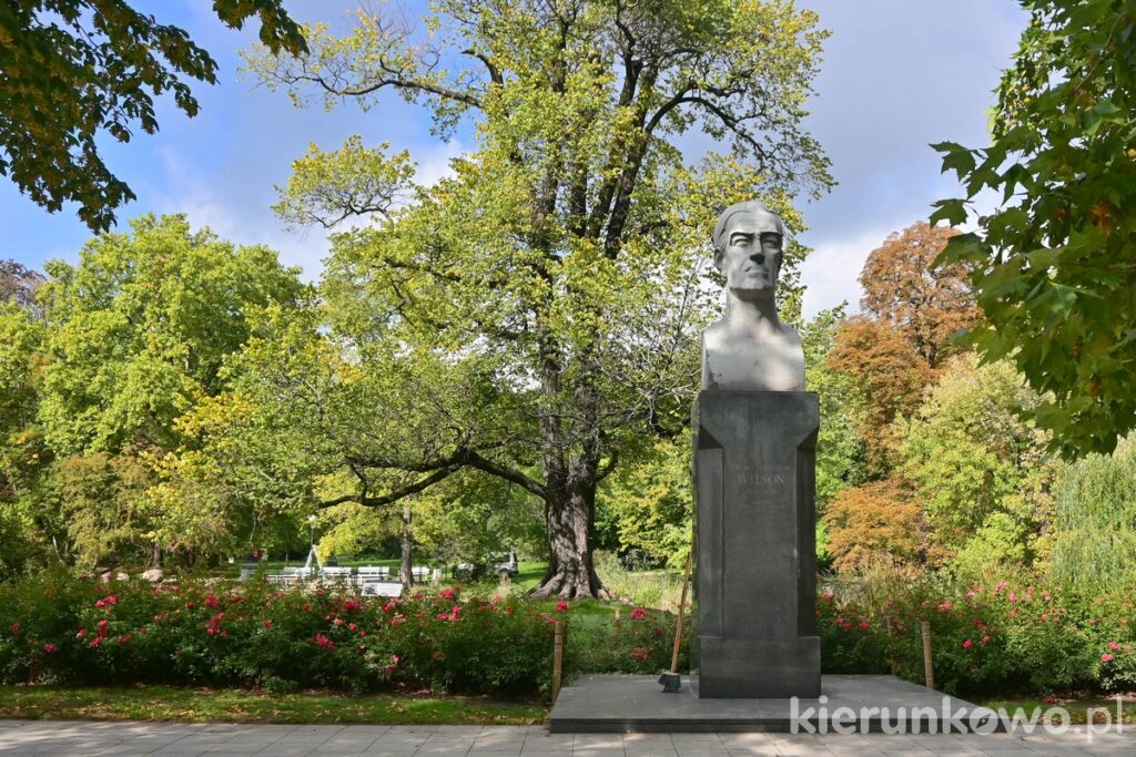 pomnik wilsona w poznaniu park wilsona w poznaniu
