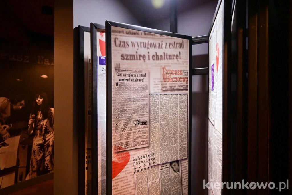 spichlerz polskiego rocka w Jarocinie muzeum regionalne w Jarocinie gazety plansze ekspozycja