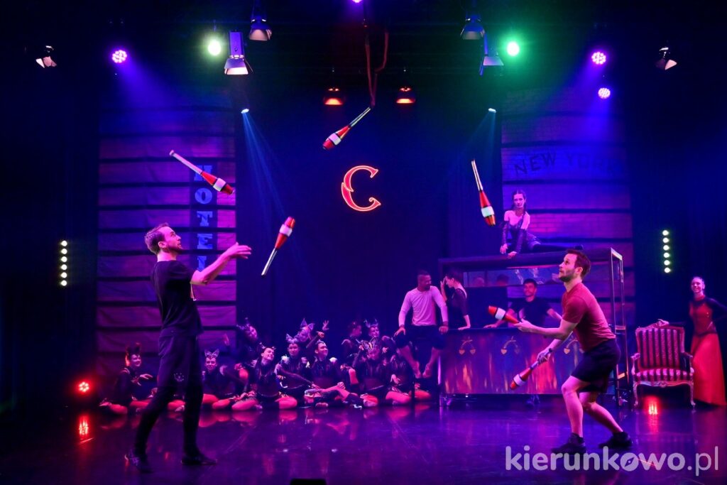 teatr cortique próba generalna ach te koty akrobatyka żonglerka pokaz teatrlany spektakl