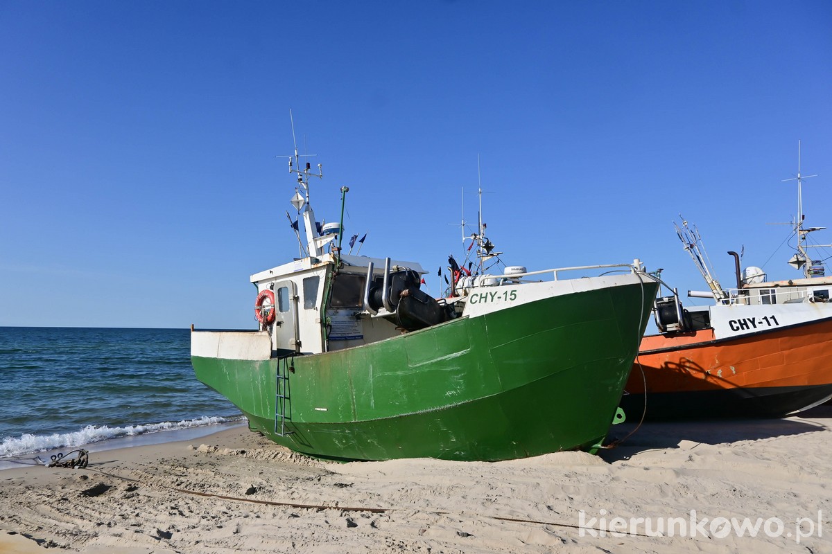 przystań rybacka w chłopach kuter rybacki bałtyk morze bałtyckie