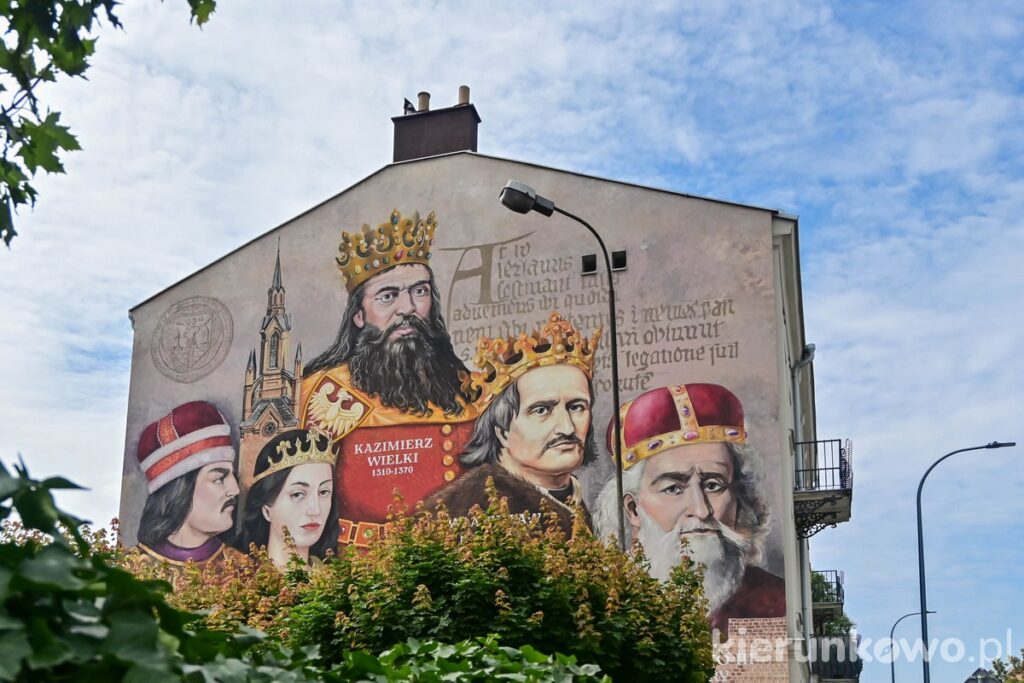 królewski mural kalisz królowie kazimierz wielki atrakcje w kaliszu