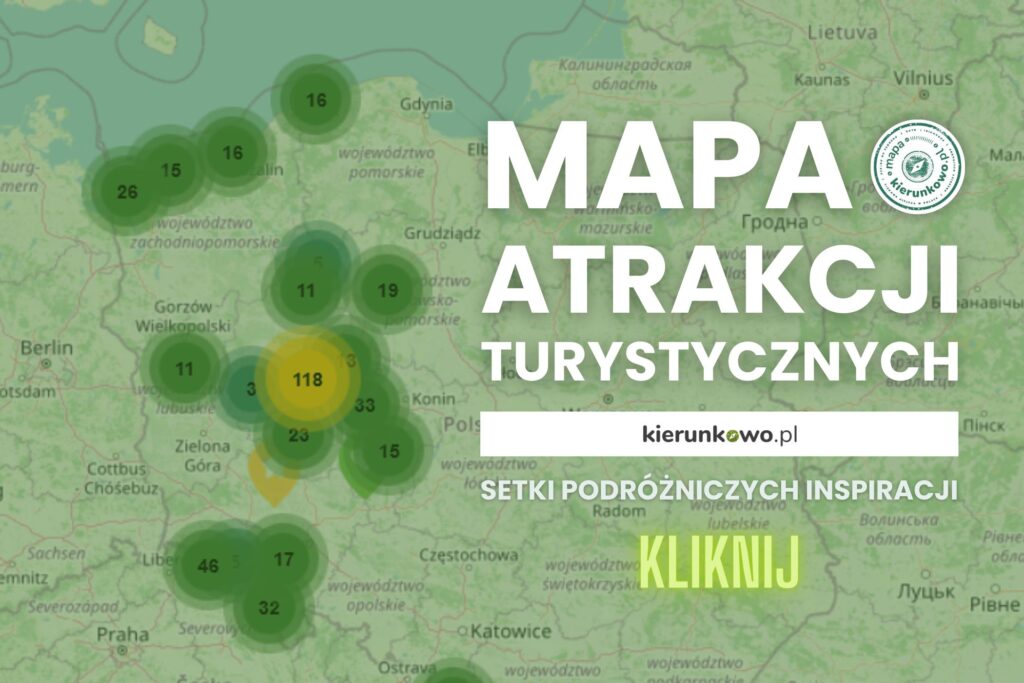 mapa atrakcji turystycznych baner grafika kierunkowo.pl
