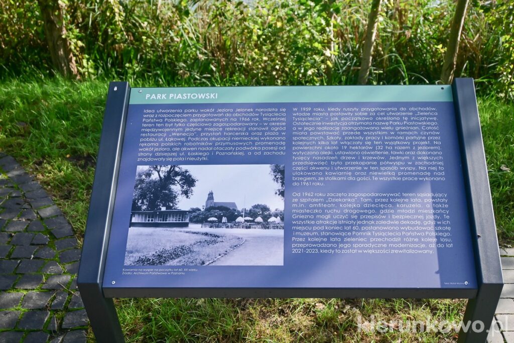 tablice informacyjne gniezno park piastowski informacja turystyczna