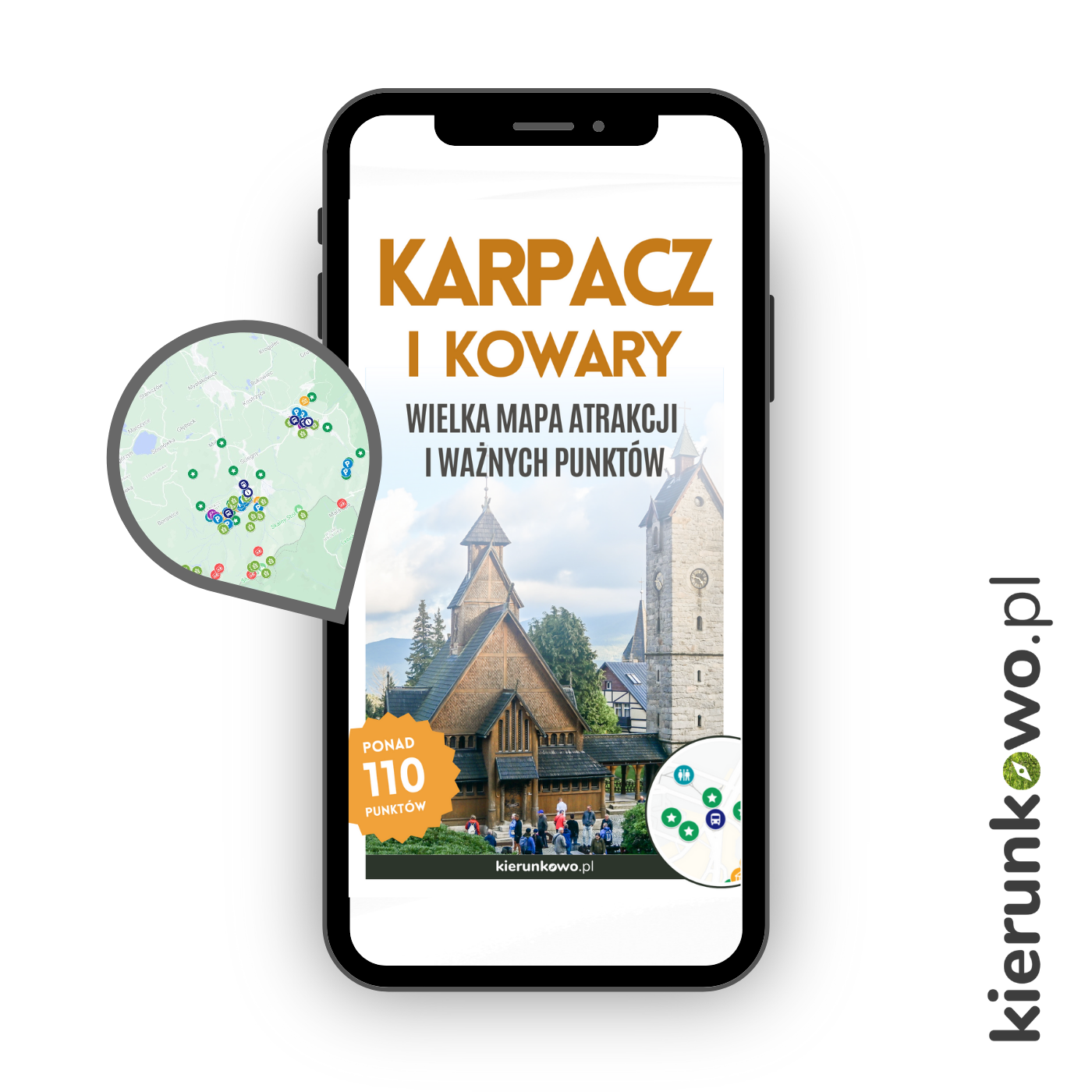 KARPACZ I KOWARY Mapa atrakcji i ważnych miejsc