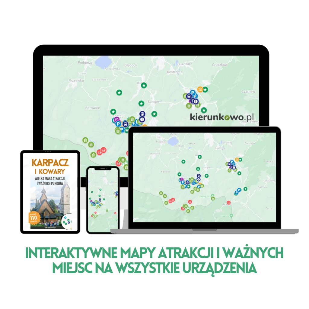 KARPACZ I KOWARY Mapa atrakcji i ważnych miejsc