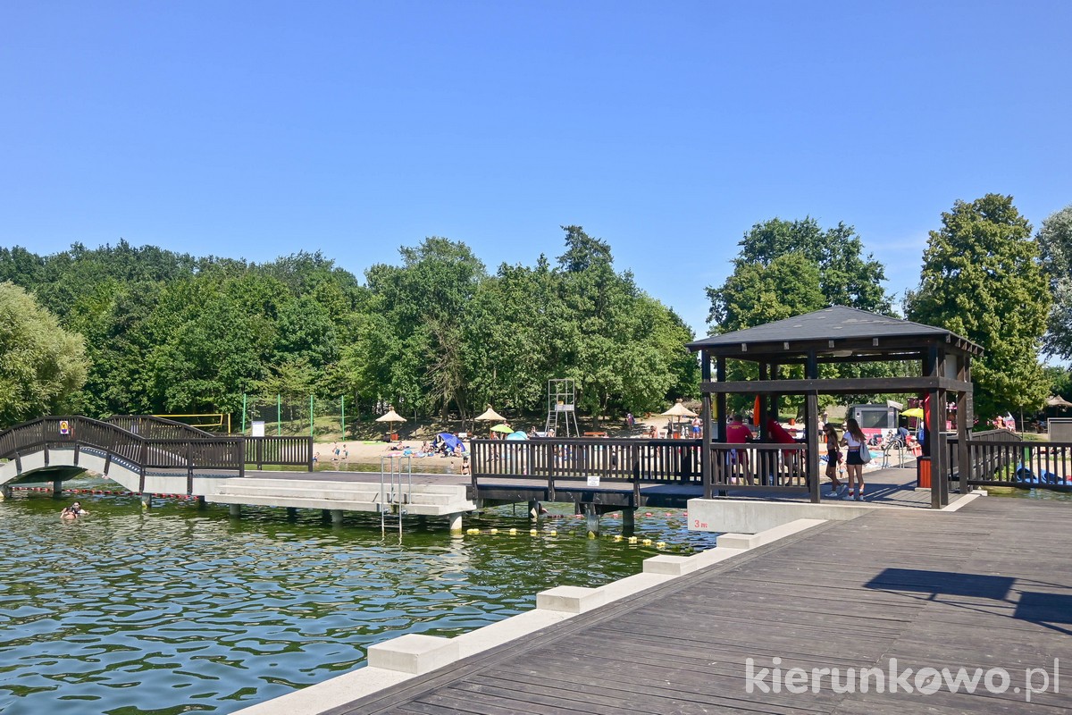 plaża w pobiedziskach pomosty kąpielisko