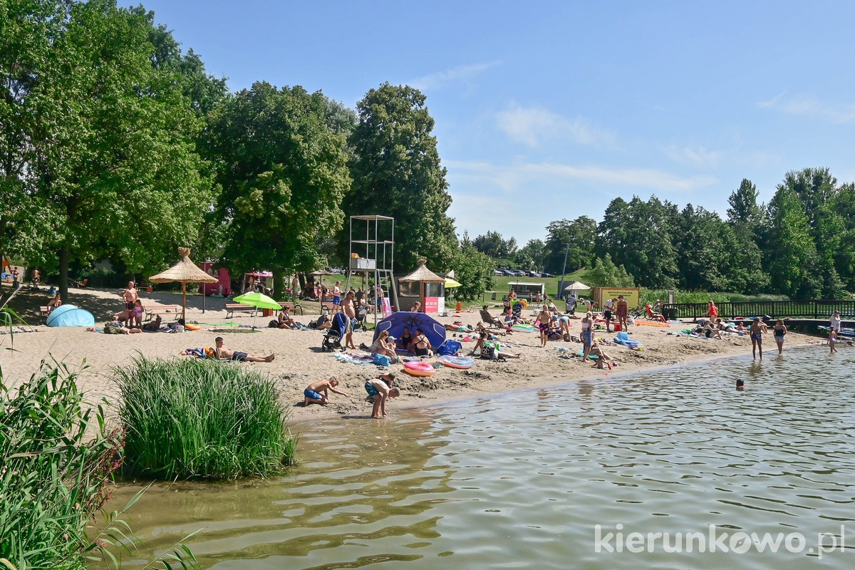 plaża w pobiedziskach jezioro biezdruchowo