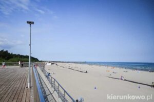 plaża w Łebie zejście z ul. Sosnowej