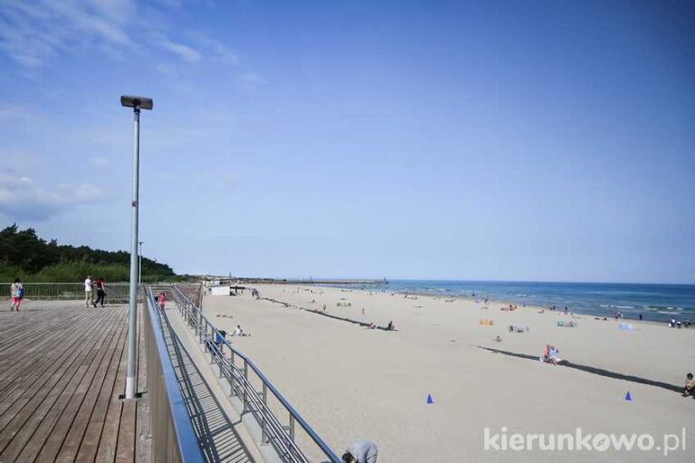 plaża w Łebie zejście z ul. Sosnowej