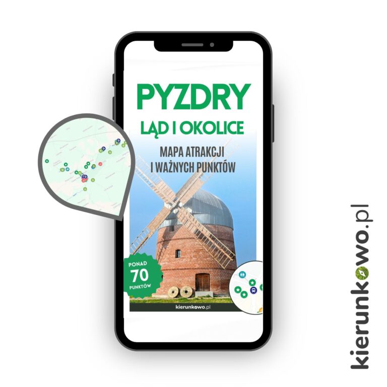 pyzdry ląd mapa atrakcji i ważnych miejsc PDF mapa interaktywna