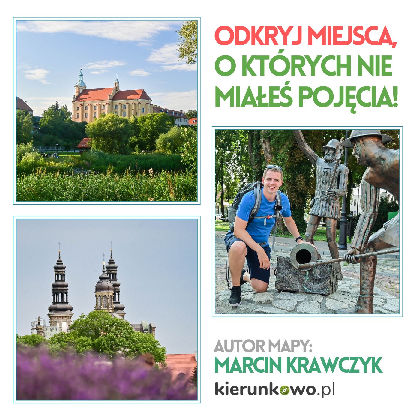 osobiście przygotowałem mapę dodając tylko te miejsca, które odwiedziłem