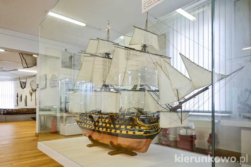 Makieta okrętu HMS Victory w świnoujskim muzeum