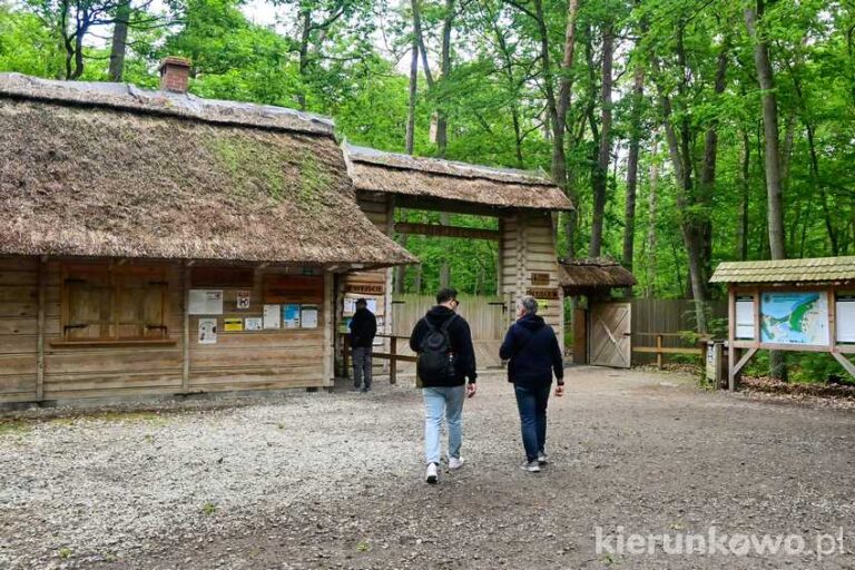Zagroda żubrów w Międzyzdrojach - brama wejściowa