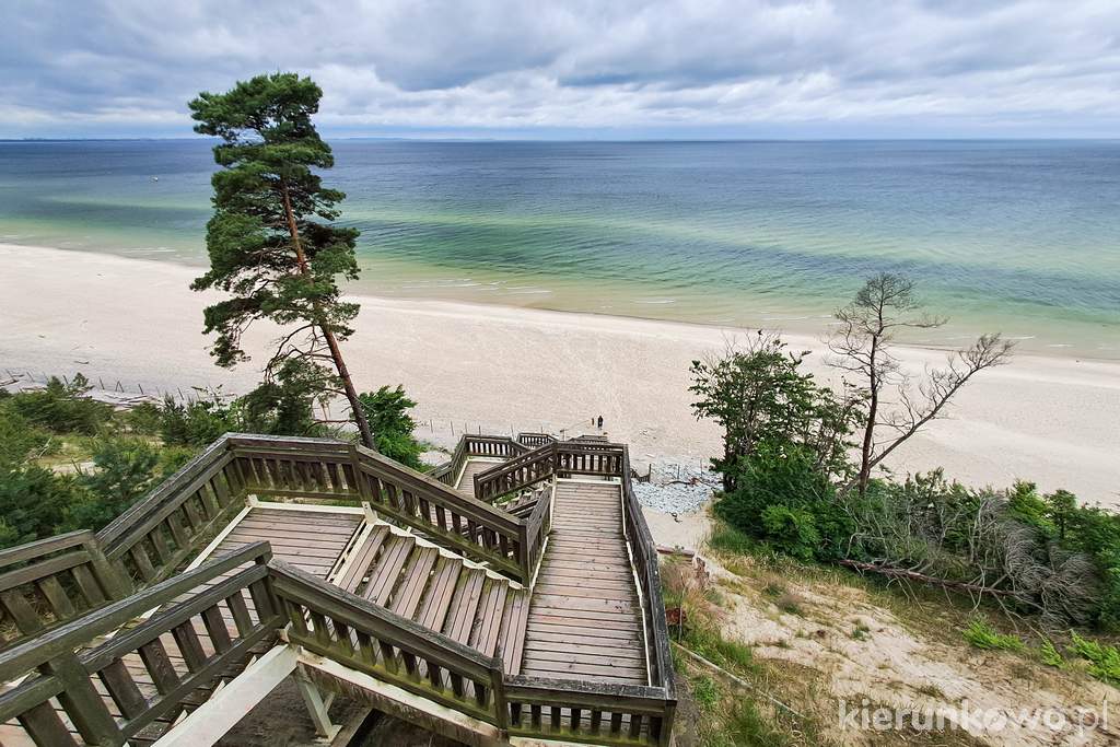 Wejście na Kawczą Górę w Wolińskim Parku Narodowym woliński park narodowy