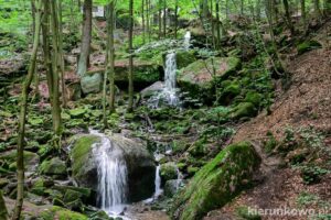 Wodospad Pośny w Górach Stołowych Kaskady Pośny