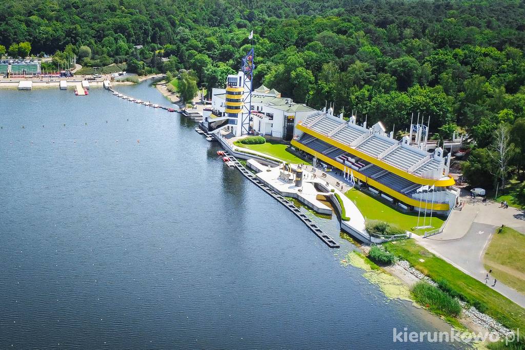 Meta i widownia toru regatowego na poznańskiej Malce