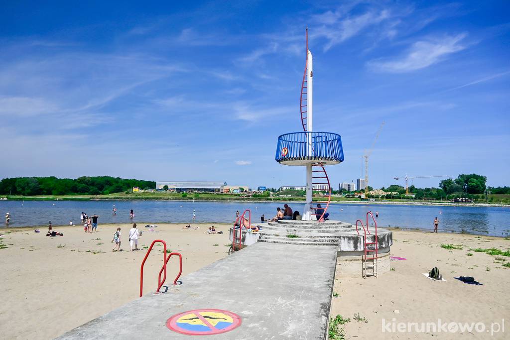 Pomost na dawnej plaży nad Jeziorem Maltańskim Malta w Poznaniu atrakcje