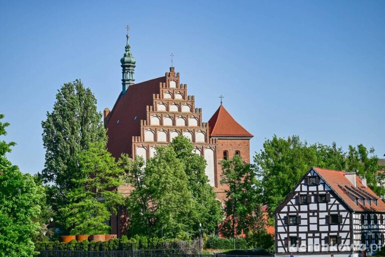 Katedra w Bydgoszczy widziana znad Brdy