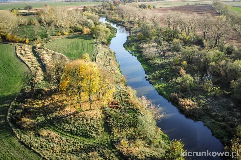 Prosna w okolicach Chocza (widok z drona) co zobaczyć w choczu
