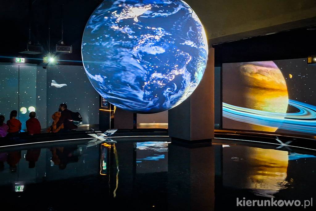 Okrągła sala kinowa "Planeta wody" w Hydropolis Wrocław