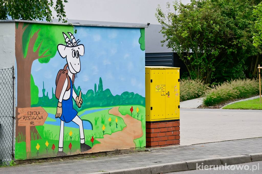 Mural Kawu w Kostrzynie
