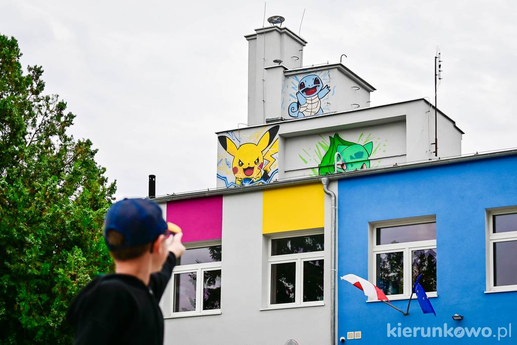Murale - pokemony w Kostrzynie