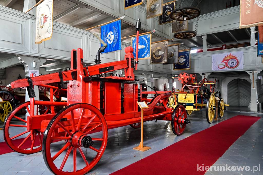 Zabytkowe sikawki konne w Muzeum Pożarnictwa w Rakoniewicach
