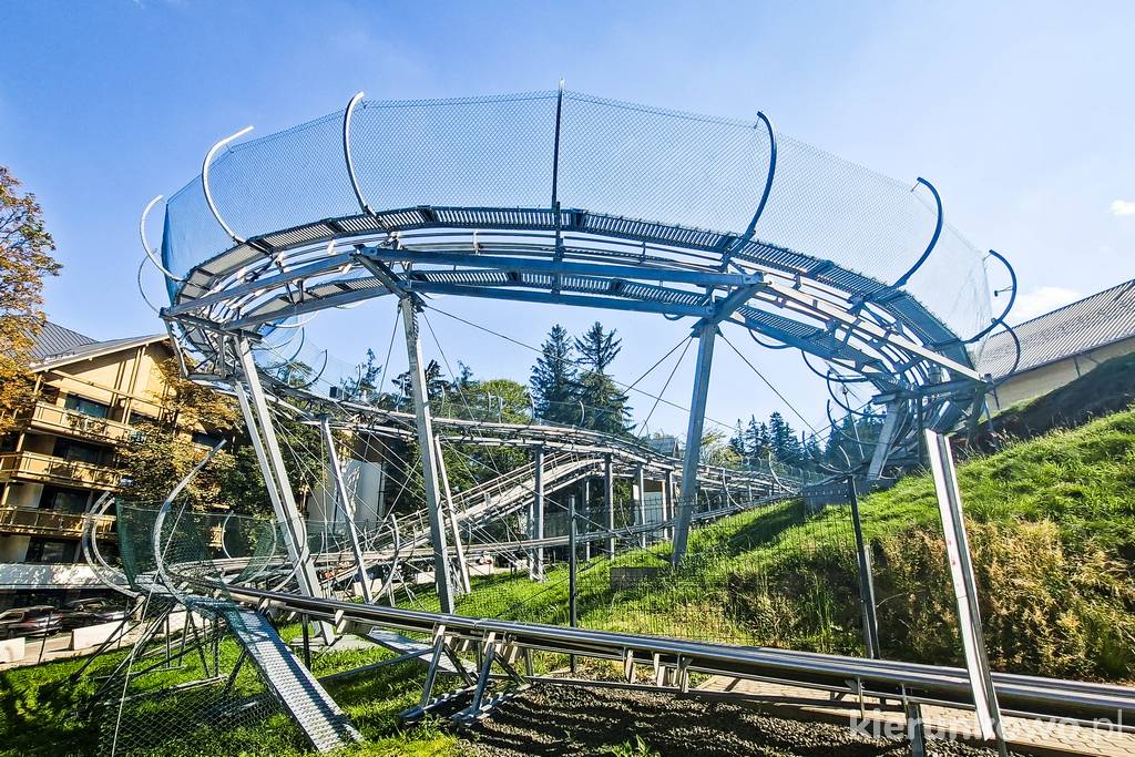 Pętla na całorocznym torze saneczkowym w SKI&SUN Świeradów-Zdrój