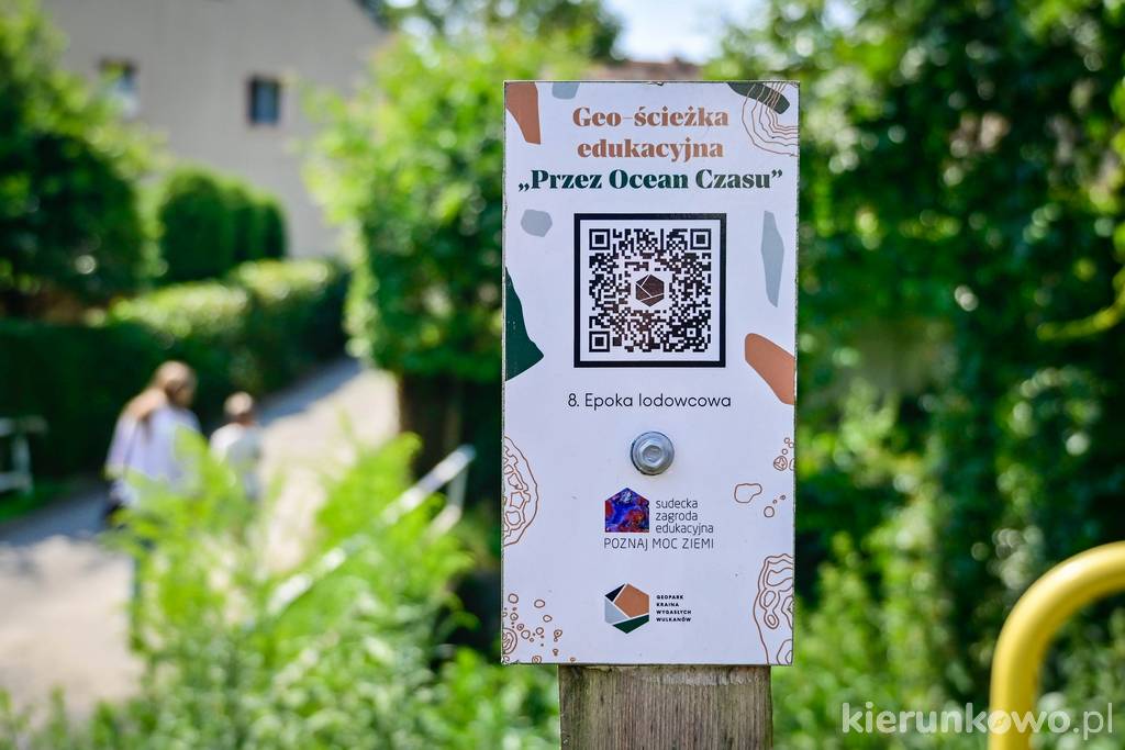 Geologię okolic Dobkowa możesz odkrywać przemierzając terenową grę edukacyjną. Szukaj słupków z kodami QR