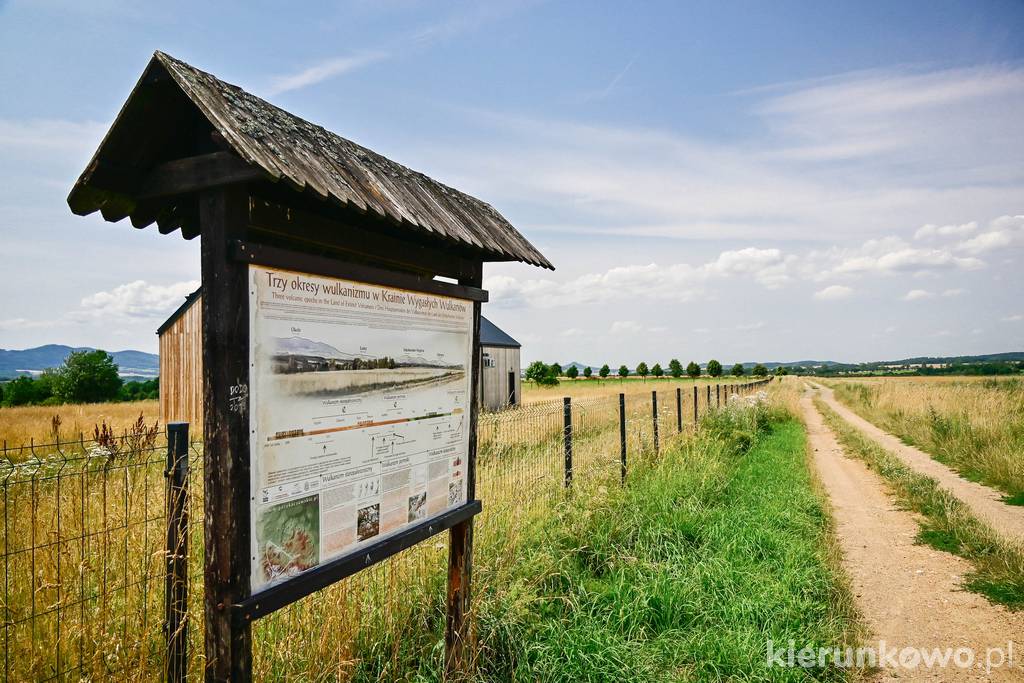 Punkt widokowy "Trzy okresy wulkanizmu" w Dobkowie (ok. 600 m od Zagrody)